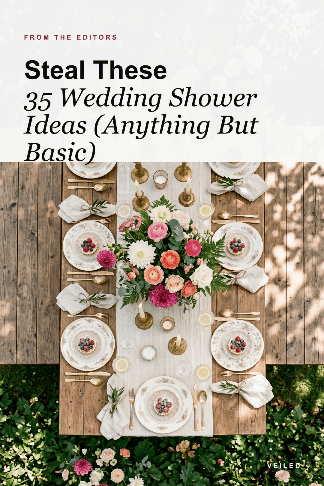 Steal These 35 Wedding Shower Ideas (Anything But Basic)