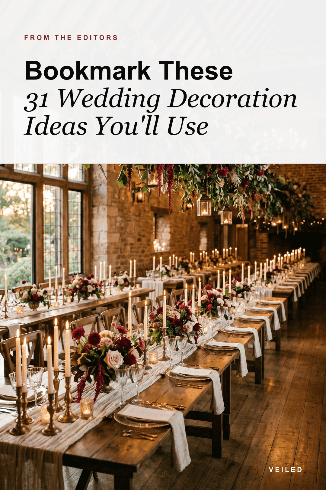 Bookmark These 31 Wedding Decoration Ideas You'll Use
